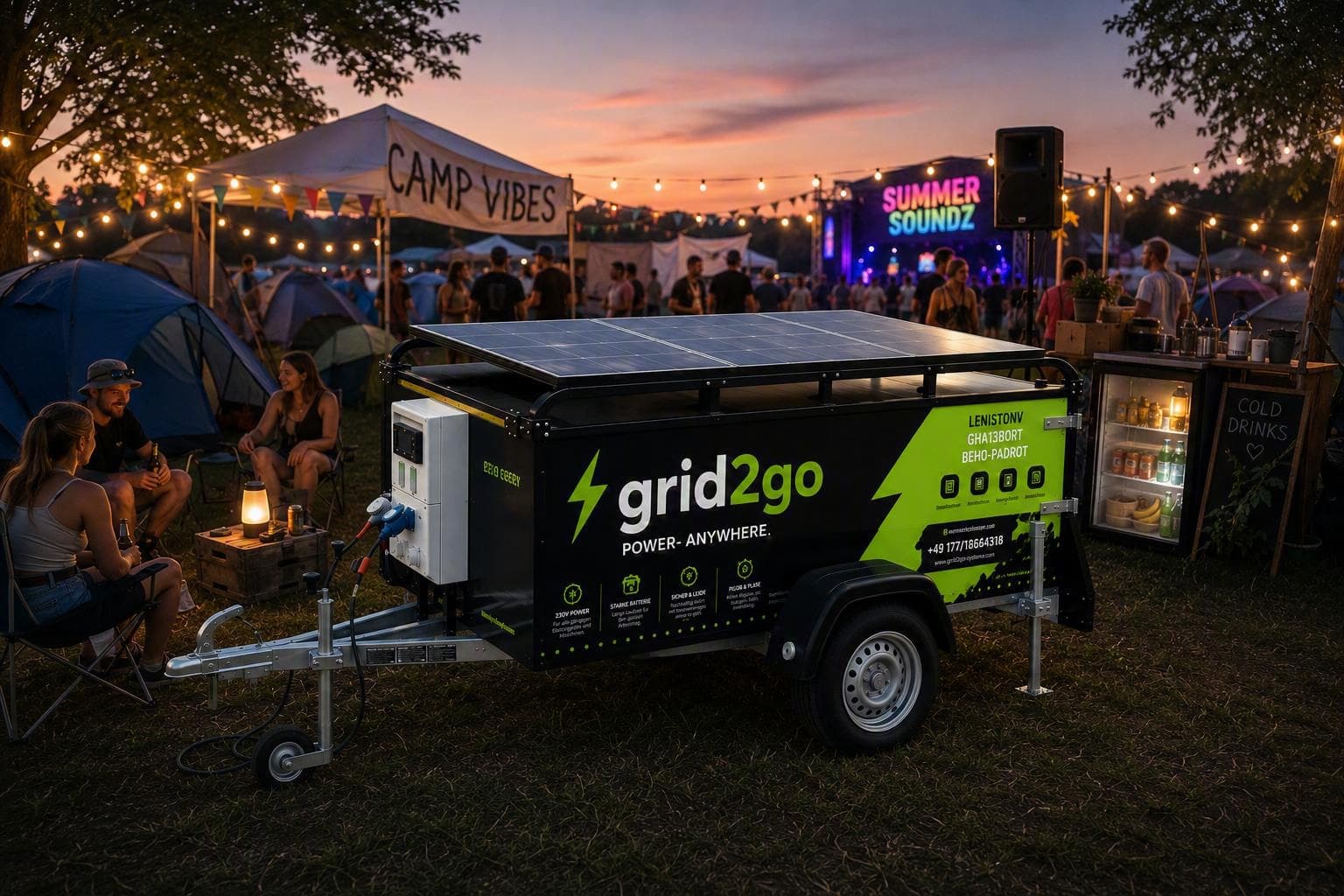 Camping und Festival Stromversorgung