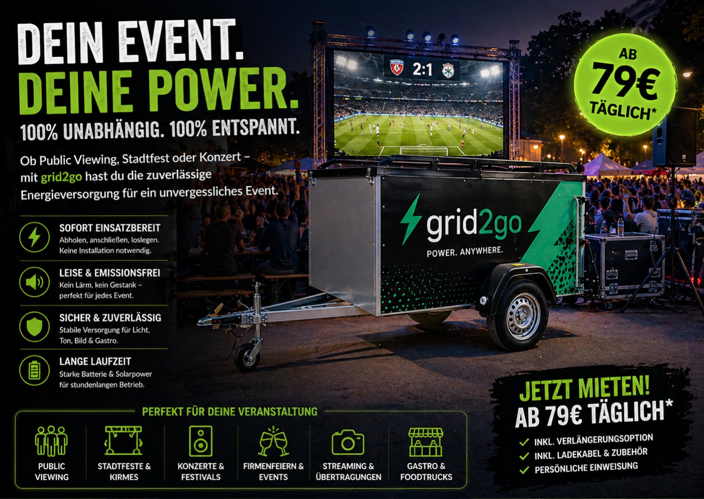 Public Viewing Event Equipment