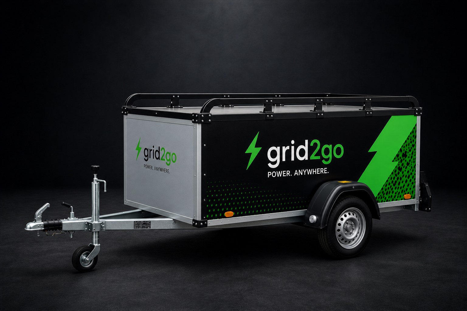 Grid2go Anhänger auf einem Festival